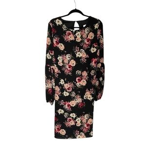 Elegant Floral Long Sleeve Dress NWOT